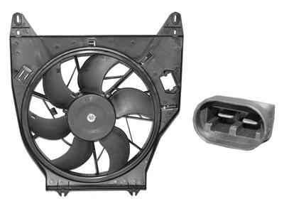 Cadre avec hélice et moteur ventilateur, modèle diesel sans climatisation