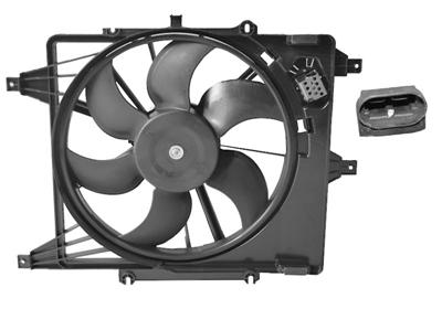 Cadre avec hélice et moteur ventilateur, modèle avec climatisation