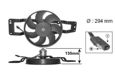 Motoventialteur, avec cadre/helice/moteur ventilateur