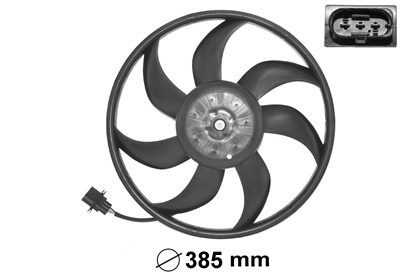 Moteur avec hélice ventilateur, modèle 1.4 Tdi avec climatisation