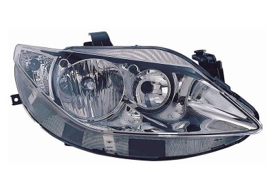 Phare avant droit, fond chrome, lampe h7 h7, sans moteur